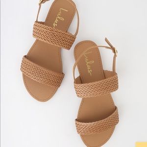 Blaise Camel Flat Sandals